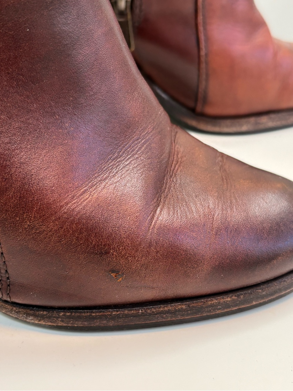 Frye Patty Redwood Leather Ankle Boots | Size 7.5M - Picture 8 of 16